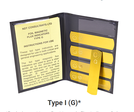 NDT Lamine Manyetik Akı Şeritleri Tip G Burmah-Castrol 5 Şerit Manyetik Parçacık Hata Tespiti Ek Parçaları İçin 1