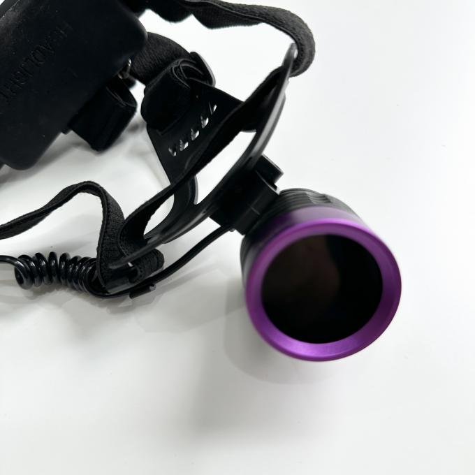 Floresan Manyetik Parçacık UV Kafa Lambası DG-3101S, 365-370nm Tepe Dalga Boyu ve 2 adet 18650 Lityum Pil İle 1