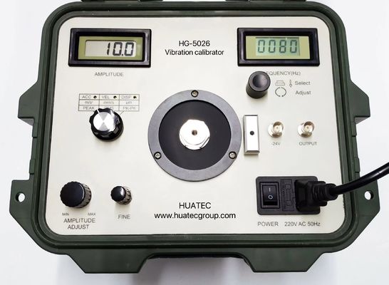 HG-5026 1 ila 1280 Hz frekans aralığı ve yüksek doğruluk ile pil ile çalışan titreşim kalibratörü