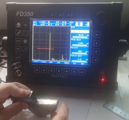 FD350 IP65 Ultrasonik Hata ve Kalınlık Ölçüm Cihazı 640×480 Renkli TFT LCD Yüksek Hassasiyetli Endüstriyel Kusur Dedektörü
