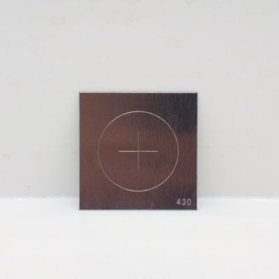 CX-430 MPI Artificial Defect Test Piece with Circle & Cross Defects