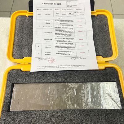 IOW API RP 2X UT Kalibrasyon Bloku 1/16 "Diametre Delikleri 10° Eğim Çözünürlüğü Delikleri NDT Ultrasonik Test Referans Bloku