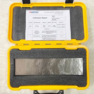 IOW API RP 2X UT Kalibrasyon Bloku 1/16 "Diametre Delikleri 10° Eğim Çözünürlüğü Delikleri NDT Ultrasonik Test Referans Bloku