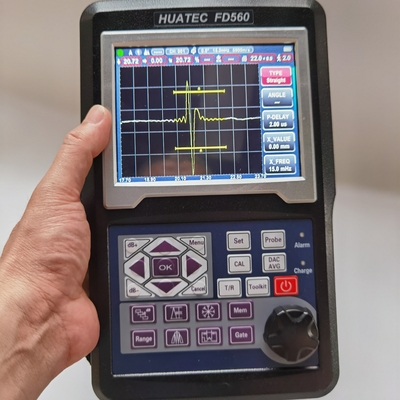 HUATEC 20-2000Hz Ultrasonik Hata Detektörü FD560 0 ila 80% Tam Ekran Yüksekliği