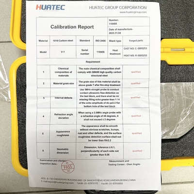 IIW V-1 CS SS AL Malzeme UT Kalibrasyon Blokları NDT Aracı