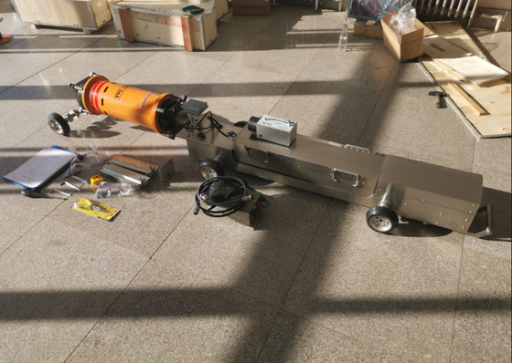 HUATEC X Ray Pipe Crawler Makine Pipe Diameter Detecting Range Dia 400-1100mm