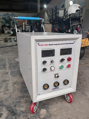 HCDX-1500 AC/HWDC manyetik parçacık hatası dedektörü Otomatik demanyetizasyon taşınabilir NDT manyetizasyon test makinesi