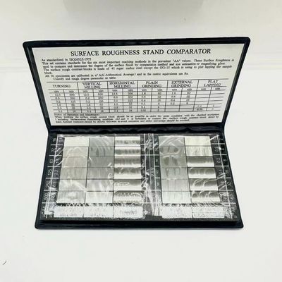 Yüzey Pürüzlülüğü Karşılaştırma Bloğu Seti Ra 0.025–6.3 µm Metal İşleme Muayenesi İçin
