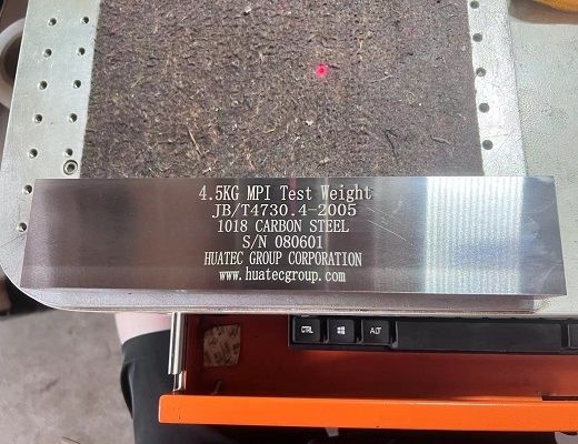 NDT Manyetik Hata Dedektörü Aksesuarları Ölü Ağırlık test Bloğu N1