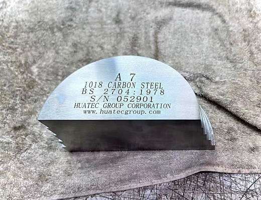 A7 Ultrasonik Kalibrasyon Bloku ️ Karbon Çelik RTB Kalibrasyon Bloku