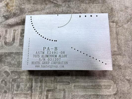 ASTM E2491 Aşamalı Dizgi Tipi B Blok Kalibrasyon bloğu - NDT Servisi