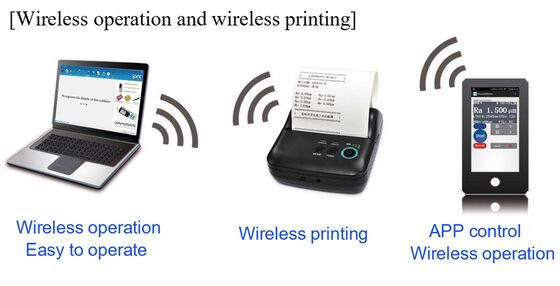 SRT-6610 Renkli LCD 13 Parametre Kablosuz Senkroniz Mobil Telefon APP Yüzey Kabalığı Ölçücüsü