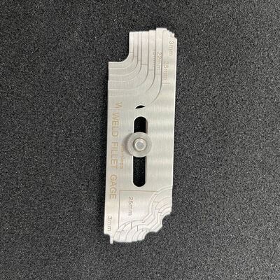 MG-11 Tipi Fillet kaynak Boyutu Ölçü Metrik & Inch Çift Ölçeği