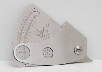 Fillet, alt kesim ve boşluk ölçümü için taşınabilir çok fonksiyonel fan şekli kaynak ölçer