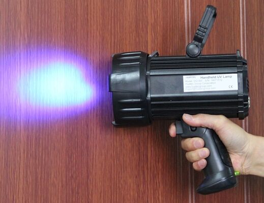 DG-9W Yeniden Şarj Edilebilir Elde Tutulan UV Kara Işık Lamba Geniş Voltaj Endüstriyel NDT Ultraviyole Denetimi