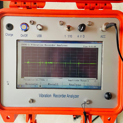 HG-S936L-1 Taşınabilir Titreşim Veri Kaydedici 1Hz-200Hz Tek Kanallı Titreşim Test Cihazı