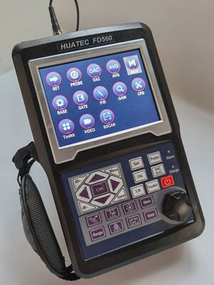 HUATEC FD560 taşınabilir dijital ultrasonik hata dedektörü 120dB hassasiyeti ve NDT testi için IP65 koruması