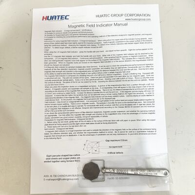 Standard Octagonal Pattern Pie Gauge Magnetic Field Indicator For Weld MPI Calibration Magnetic Particle Inspection Accessory