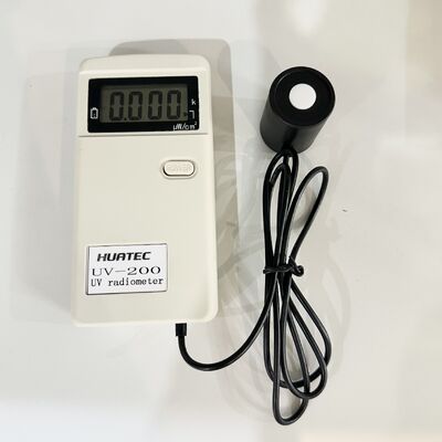 UV-200 Taşınabilir UV Radyometre Opsiyonel 254/297/310/365nm Dedektör Sterilizasyon Tesisi Yetiştiriciliği için UV Işınım Ölçer