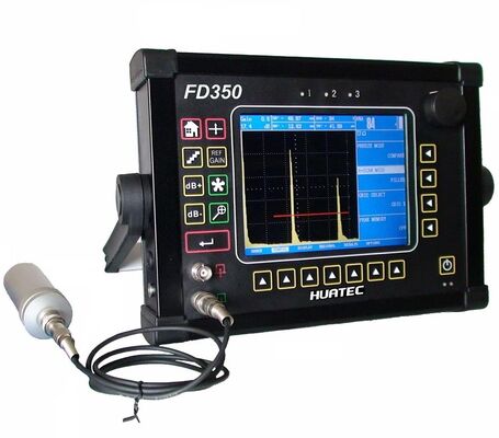 FD350 IP65 Ultrasonik Hata ve Kalınlık Ölçüm Cihazı 640×480 Renkli TFT LCD Yüksek Hassasiyetli Endüstriyel Kusur Dedektörü